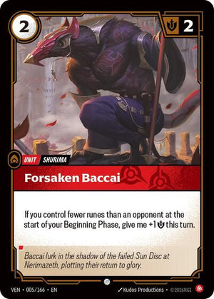 Riftbound - Vendetta - Forsaken Baccai - 005/166 - Common