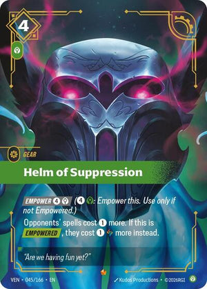 Riftbound - Vendetta - Helm of Suppression - 045/166 - Epic