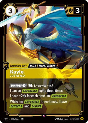 Riftbound - Vendetta - Kayle, Justified - 134/166 - Rare