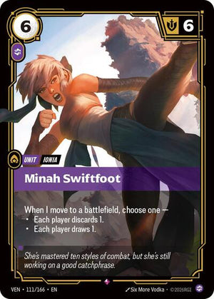 Riftbound - Vendetta - Minah Swiftfoot - 111/166 - Rare