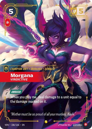 Riftbound - Vendetta - Morgana, Vindictive (Overnumbered) - 186/166 - Showcase