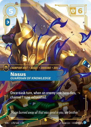 Riftbound - Vendetta - Nasus, Guardian of Knowledge (Overnumbered) - 178/166 - Showcase
