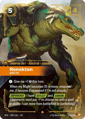 Riftbound - Vendetta - Renekton, Brute - 092/166 - Epic