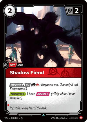Riftbound - Vendetta - Shadow Fiend - 014/166 - Uncommon