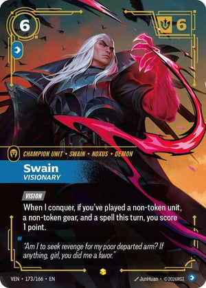 Riftbound - Vendetta - Swain, Visionary (Overnumbered) - 173/166 - Showcase