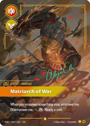 Riftbound - Vendetta - Ambessa, Matriarch of War - 196*/166 - Signature - Showcase