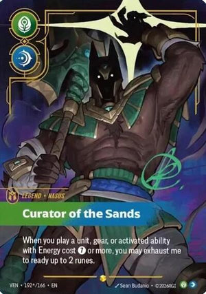 Riftbound - Vendetta - Nasus, Curator of the Sands - 192*/166 - Signature - Showcase