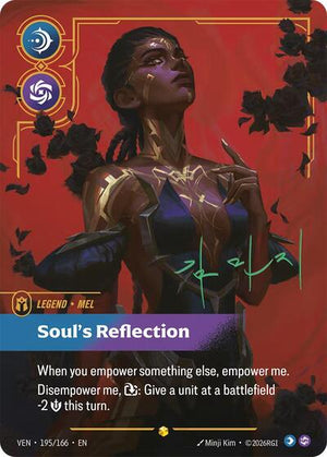 Riftbound - Vendetta - Mel, Soul's Reflection - 195*/166 - Signature - Showcase