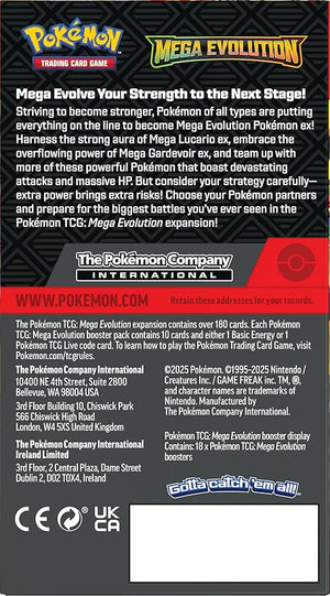 Pokémon TCG - Mega Evolution Half Booster Box (18 Packs) (Factory Sealed)