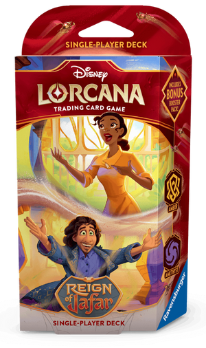 Disney Lorcana: Reign of Jafar Starter Deck - Amber & Amethyst (Tiana and Bruno)