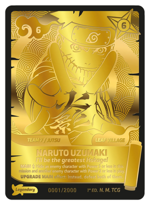 Naruto Mythos TCG - Konoha Shido - Naruto Uzumaki - (I'll be the greatest Hokage!) - KS-000-GOLD - Legendary