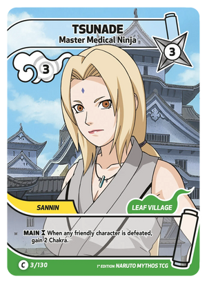 Naruto Mythos TCG - Konoha Shido - Tsunade - (Master Medical Ninja) - KS-003 - Common