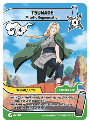 Naruto Mythos TCG - Konoha Shido - Tsunade - (Mitotic Regeneration) - KS-004 - Uncommon