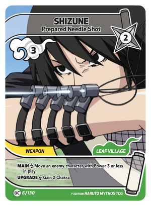 Naruto Mythos TCG - Konoha Shido - Shizune - (Prepared Needle Shot) - KS-006 - Uncommon