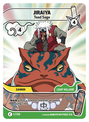 Naruto Mythos TCG - Konoha Shido - Jiraiya - (Toad Sage) - KS-007 - Common