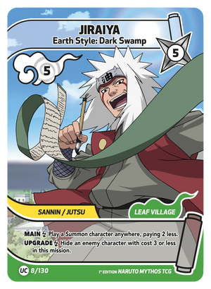 Naruto Mythos TCG - Konoha Shido - Jiraiya - (Earth Style: Dark Swamp) - KS-008 - Uncommon