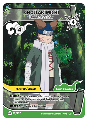 Naruto Mythos TCG - Konoha Shido - Choji Akimichi - (Human Boulder) - KS-018 - Uncommon