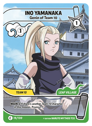 Naruto Mythos TCG - Konoha Shido - Ino Yamanaka - (Genin of Team 10) - KS-019 - Common