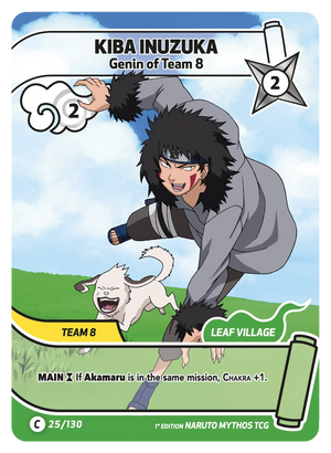 Naruto Mythos TCG - Konoha Shido - Kiba Inuzuka - (Genin of Team 8) - KS-025 - Common