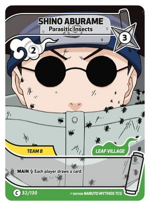 Naruto Mythos TCG - Konoha Shido - Shino Aburame - (Parasitic Insects) - KS-032 - Common