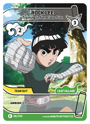 Naruto Mythos TCG - Konoha Shido - Rock Lee - (Training in Ferocious Fist) - KS-038 - Common