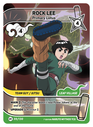 Naruto Mythos TCG - Konoha Shido - Rock Lee - (Primary Lotus) - KS-039 - Uncommon