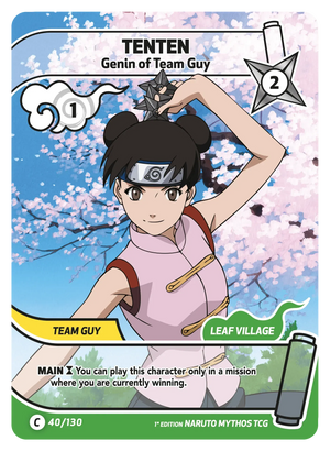 Naruto Mythos TCG - Konoha Shido - Tenten - (Genin of Team Guy) - KS-040 - Common