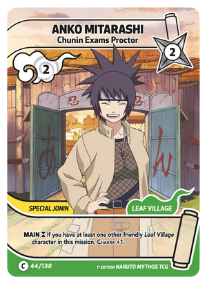Naruto Mythos TCG - Konoha Shido - Anko Mitarashi - (Chunin Exams Proctor) - KS-044 - Common