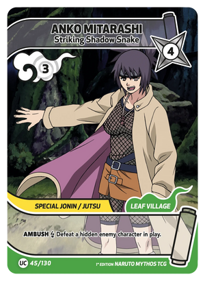 Naruto Mythos TCG - Konoha Shido - Anko Mitarashi - (Striking Shadow Snake) - KS-045 - Uncommon
