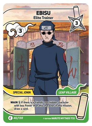 Naruto Mythos TCG - Konoha Shido - Ebisu - (Elite Trainer) - KS-046 - Common