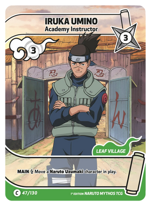 Naruto Mythos TCG - Konoha Shido - Iruka Umino - (Academy Instructor) - KS-047 - Common