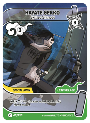 Naruto Mythos TCG - Konoha Shido - Hayate Gekko - (Skilled Shinobi) - KS-048 - Common