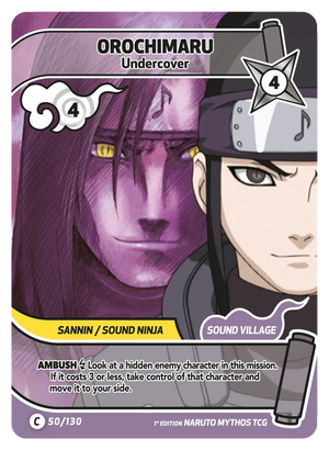 Naruto Mythos TCG - Konoha Shido - Orochimaru - (Undercover) - KS-050 - Common