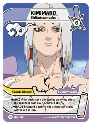 Naruto Mythos TCG - Konoha Shido - Kimimaro - (Shikotsumyaku) - KS-056 - Uncommon
