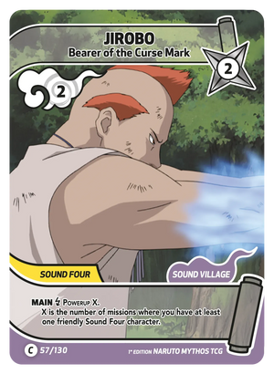 Naruto Mythos TCG - Konoha Shido - Jirobo - (Bearer of the Curse Mark) - KS-057 - Common