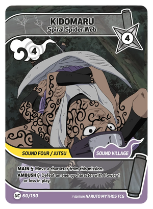 Naruto Mythos TCG - Konoha Shido - Kidomaru - (Spiral Spider Web) - KS-060 - Uncommon