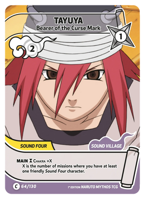 Naruto Mythos TCG - Konoha Shido - Tayuya - (Bearer of the Curse Mark) - KS-064 - Common