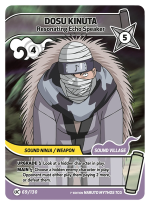 Naruto Mythos TCG - Konoha Shido - Dosu Kinuta - (Resonating Echo Speaker) - KS-069 - Uncommon