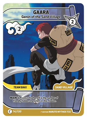 Naruto Mythos TCG - Konoha Shido - Gaara - (Genin of the Sand Village) - KS-074 - Common