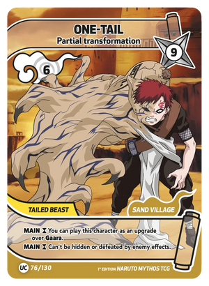 Naruto Mythos TCG - Konoha Shido - One-Tail - (Partial Transformation) - KS-076 - Uncommon