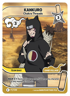 Naruto Mythos TCG - Konoha Shido - Kankuro - (Chakra Threads) - KS-077 - Common