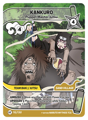 Naruto Mythos TCG - Konoha Shido - Kankuro - (Puppet Master Jutsu) - KS-078 - Uncommon