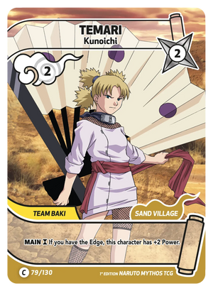Naruto Mythos TCG - Konoha Shido - Temari - (Kunoichi) - KS-079 - Common