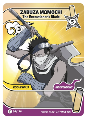 Naruto Mythos TCG - Konoha Shido - Zabuza Momochi - (The Executioner's Blade) - KS-086 - Common