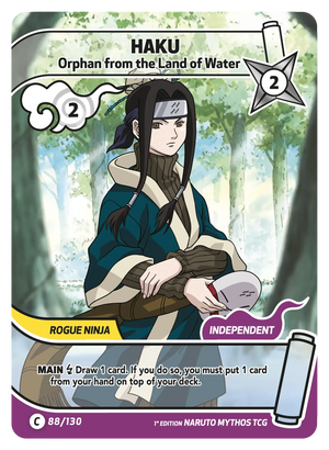 Naruto Mythos TCG - Konoha Shido - Haku - (Orphan from the Land of Water) - KS-088 - Common