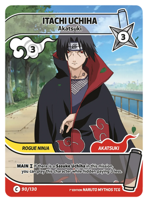 Naruto Mythos TCG - Konoha Shido - Itachi Uchiha - (Akatsuki) - KS-090 - Common