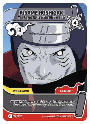 Naruto Mythos TCG - Konoha Shido - Kisame Hoshigaki - (The Rogue Ninja of the Hidden Mist) - KS-092 - Common