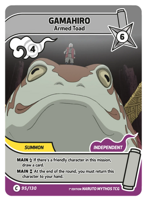 Naruto Mythos TCG - Konoha Shido - Gamahiro - (Armed Toad) - KS-095 - Common