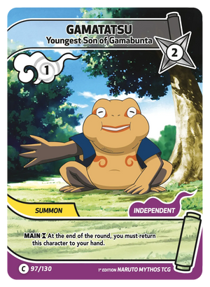 Naruto Mythos TCG - Konoha Shido - Gamatatsu - (Youngest Son of Gamabunta) - KS-097 - Common