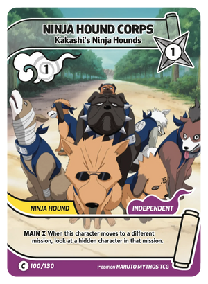Naruto Mythos TCG - Konoha Shido - Ninja Hound Corps - (Kakashi's Ninja Hounds) - KS-100 - Common